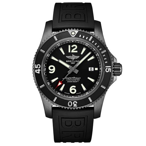 breitling superocean 46 black steel